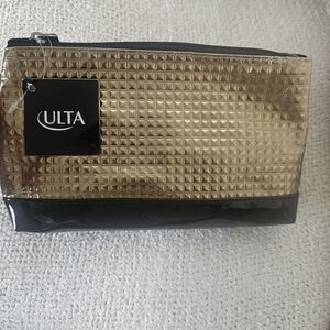 Ulta Black & Gold Cosmetic Bag. (1)